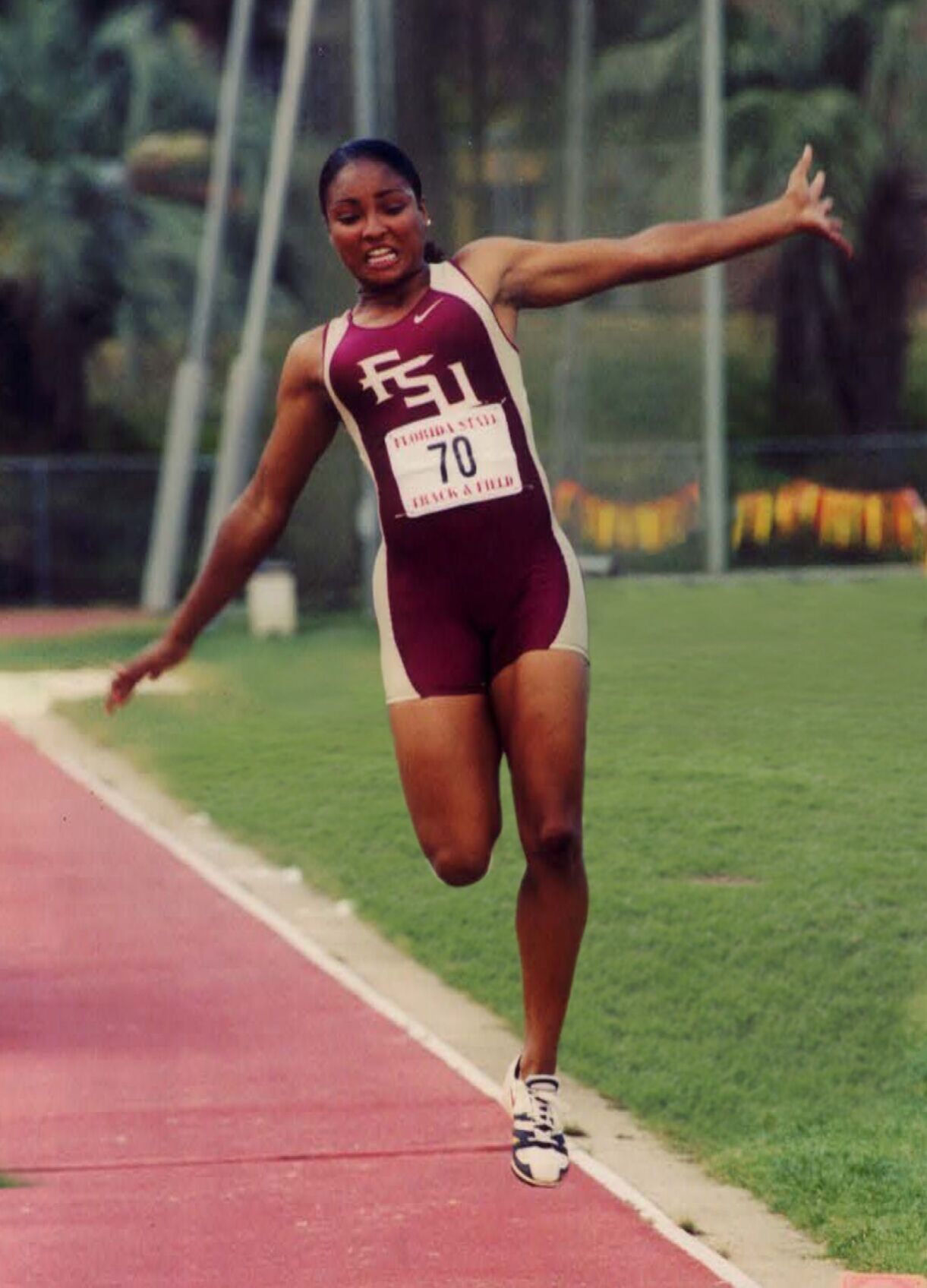 NIKE FSU Florida State University Women purchases Track & Field Jersey singlet small NEW