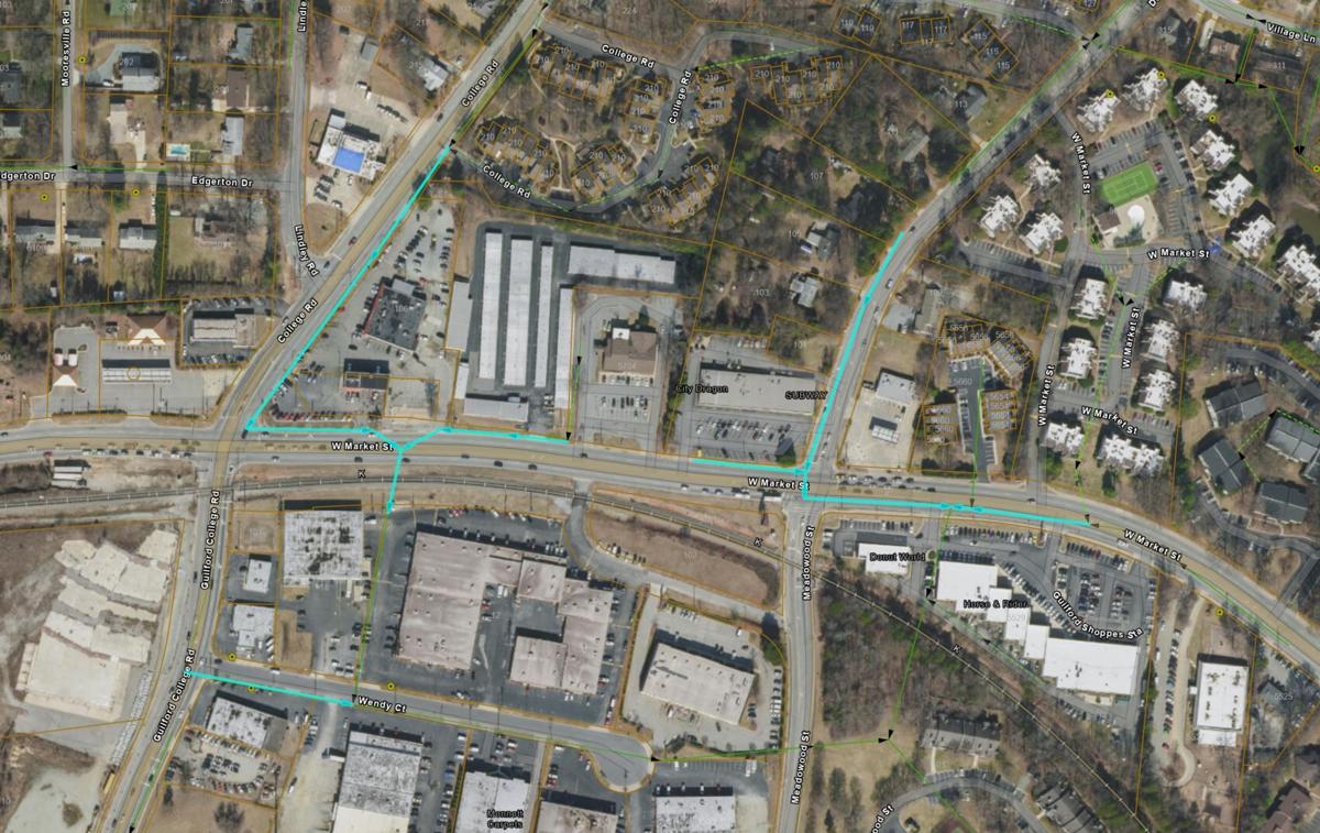 Water main evaluation map W. Market Street