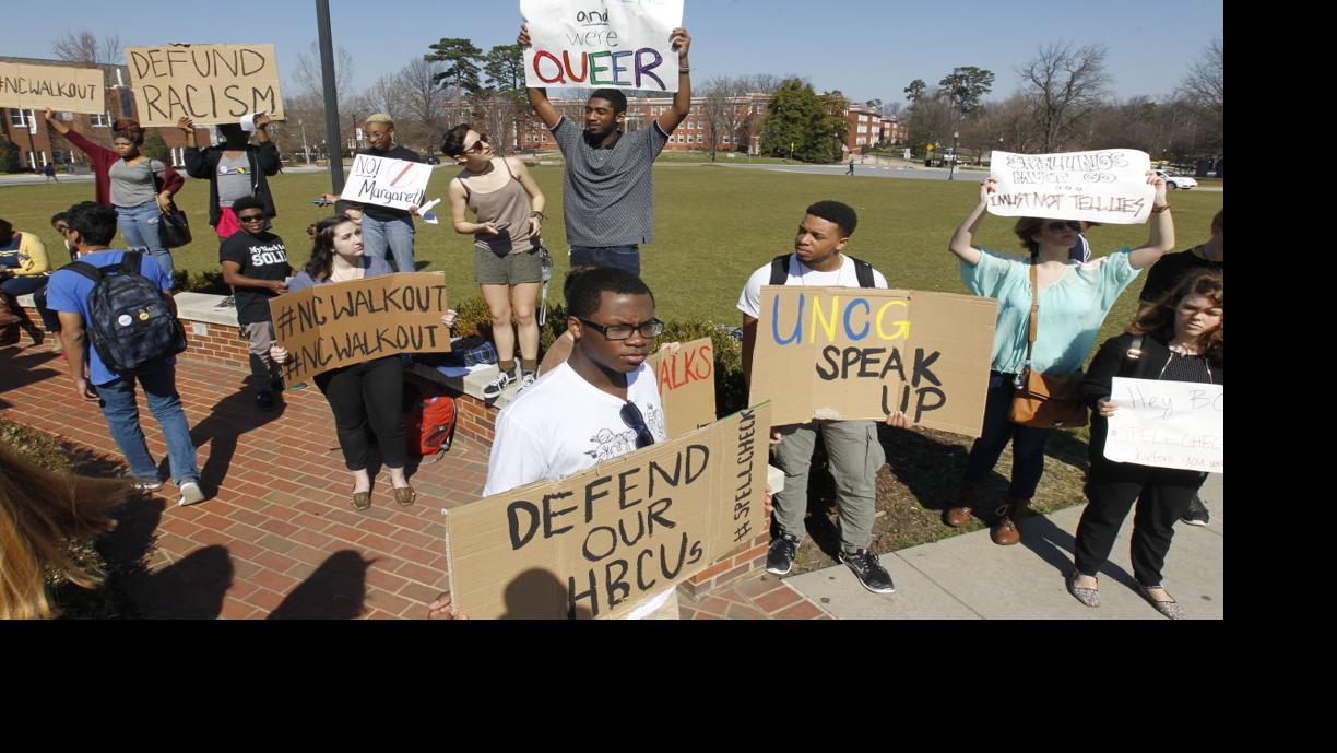 On First Day New Unc System President Met With Student Protests Video Education Greensboro Com