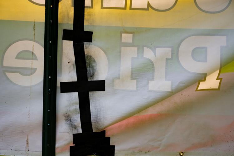 Pride Banner Vandalism