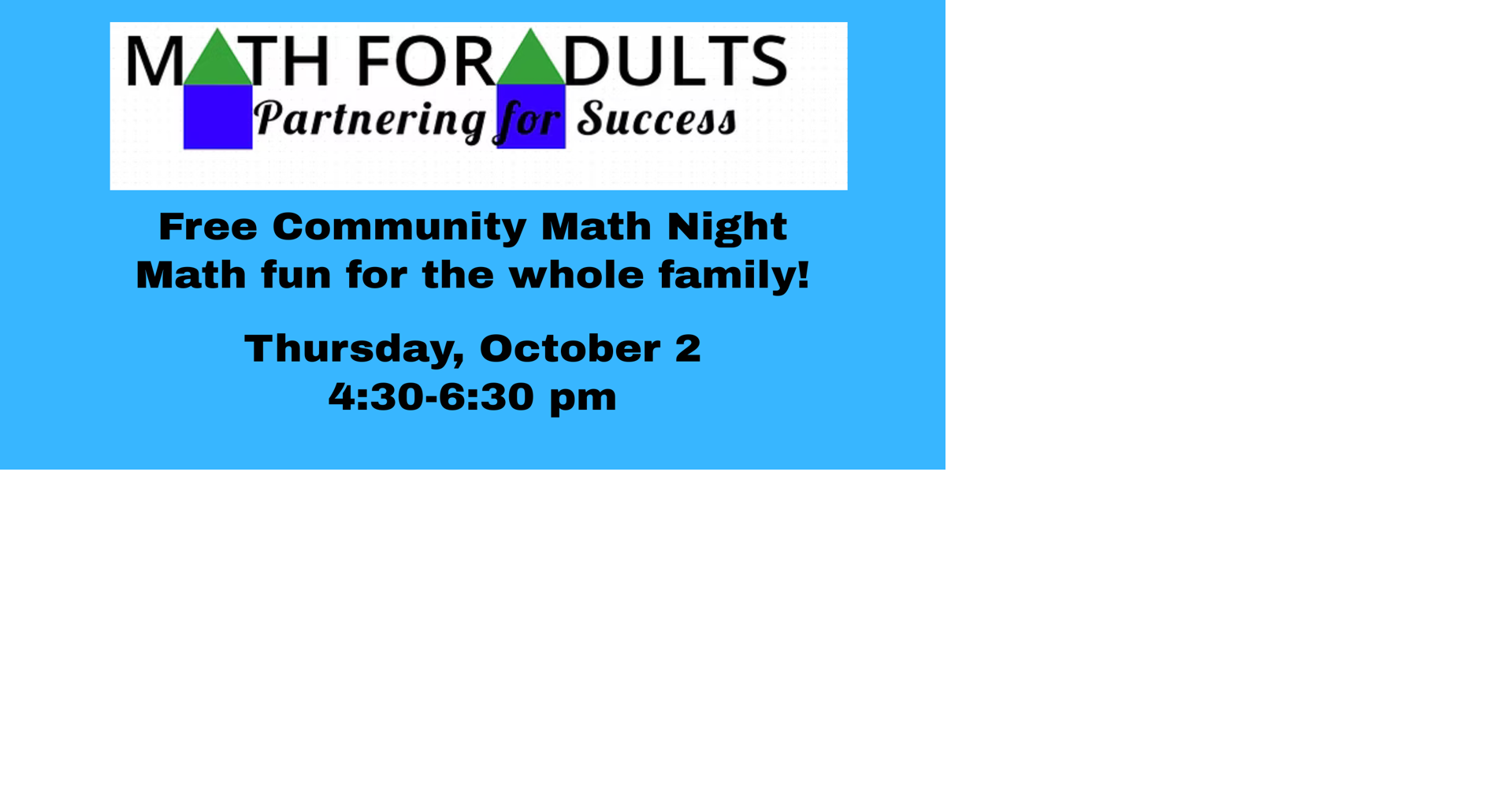 Free Community Math Night Oct. 2 at Griffin-Spalding County Library ...