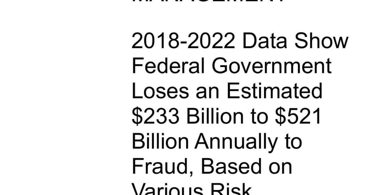 OMB says fraud losses 'in the hundreds of billions' annually By Brett Rowland | The Center Square Jul 4, 2026 39 mins ago