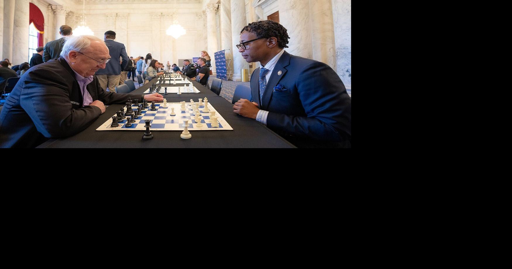 State Rep. Welsey Bell, D-Mo., right, faces off