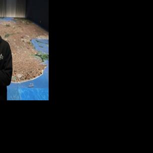 New York model, carved in a basement, goes on display