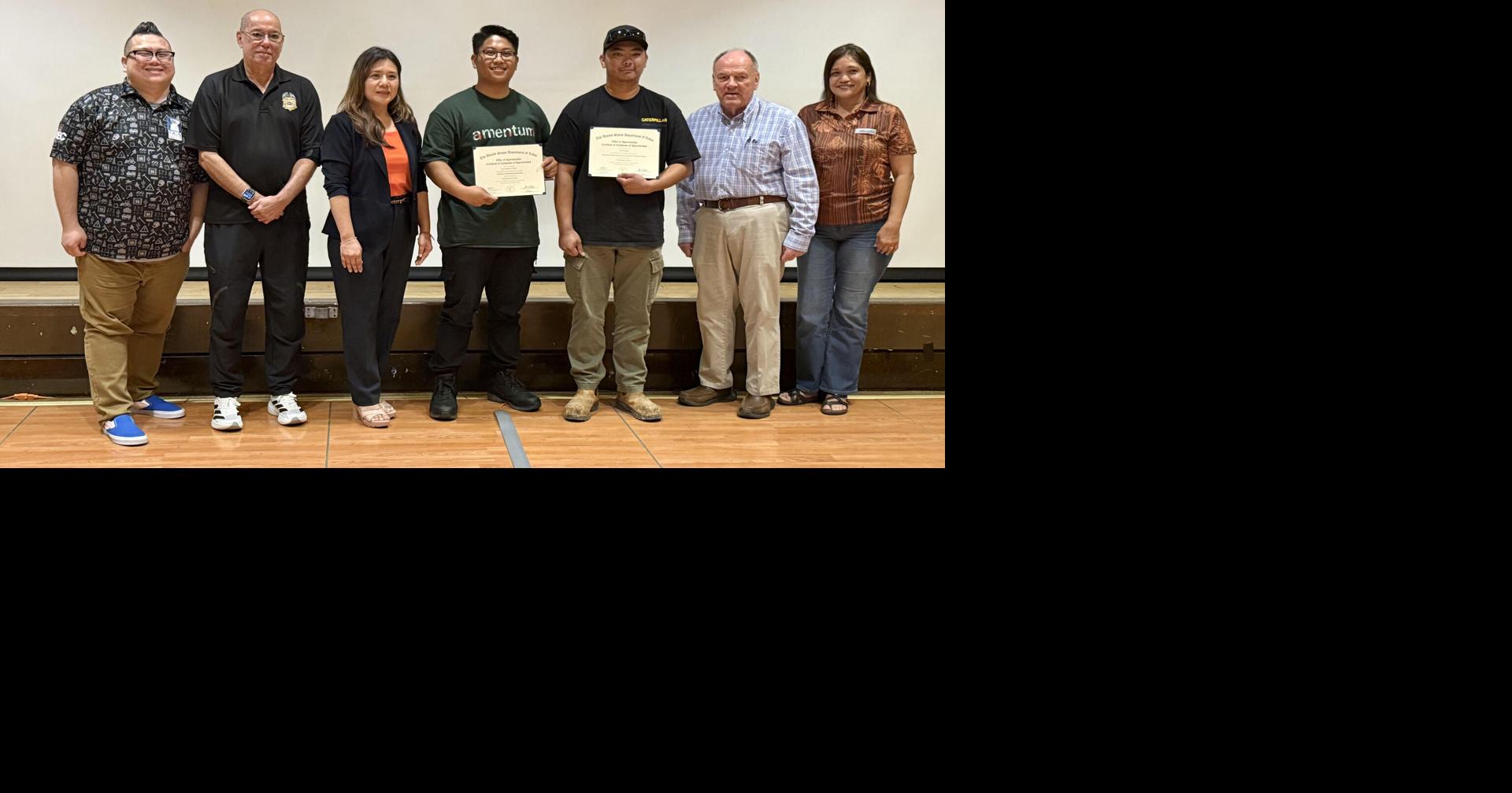 2 more complete apprenticeship in HVAC, heavy equipment programs