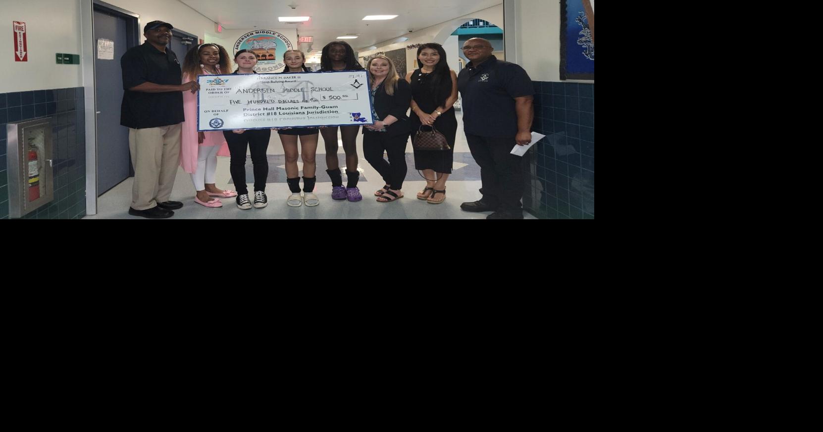 Prince Hall Masonic Family-Guam, Matua Lodge #272 donate $1K to 2 ...