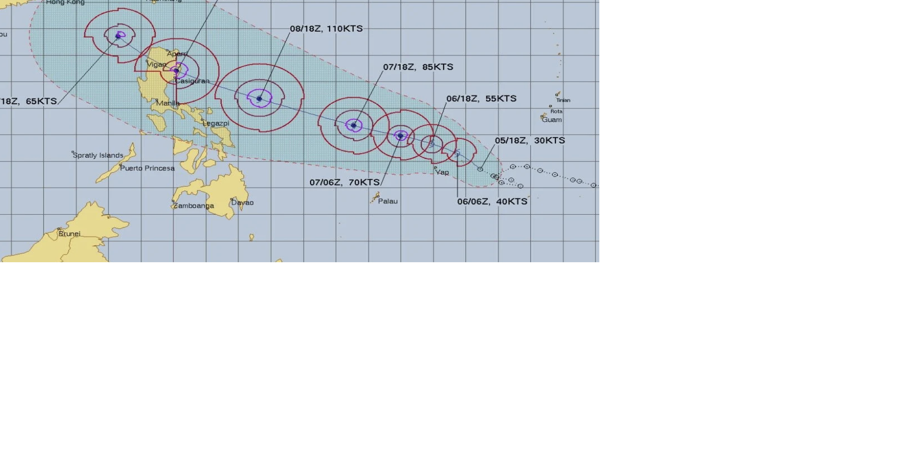 It's now Tropical Depression Fung-Wong: Rainy, windy days for Guam