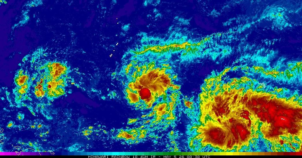 Invest 94W forms near Kosrae, NWS now tracking 3 different tropical disturbances