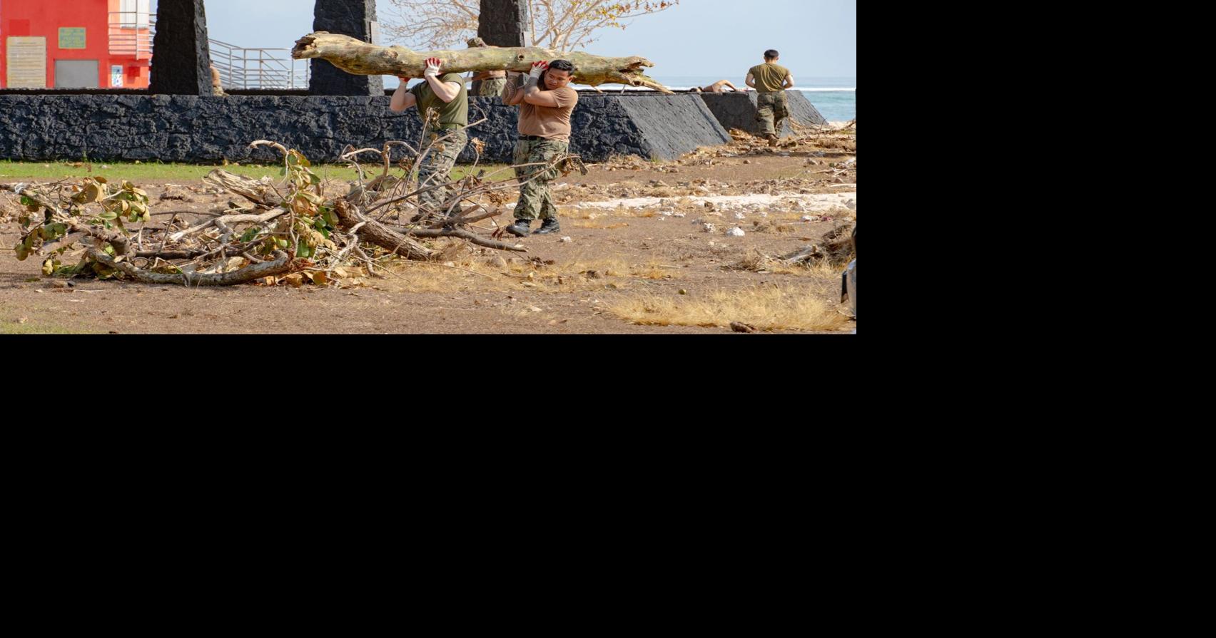 USS Boxer crew helps with Guam’s cleanup from Super Typhoon Sinlaku
