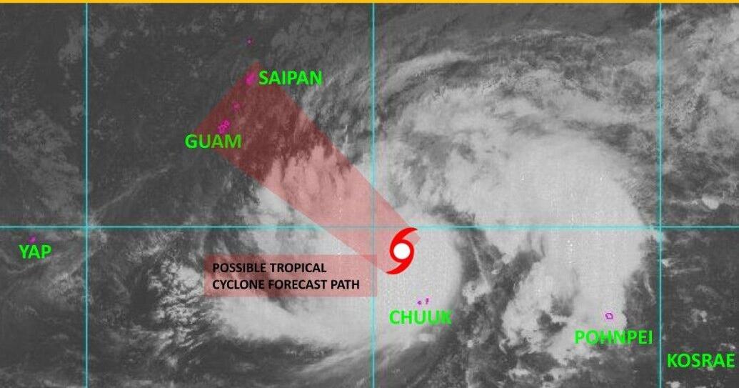 Guam still in the crosshairs as Sinlaku moves north toward Rota