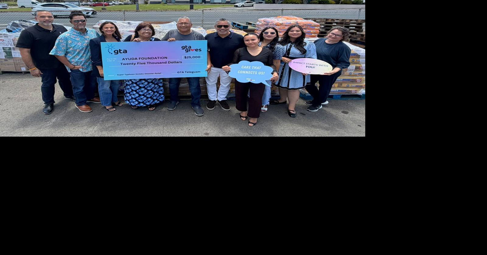 GTA donates $25K to Ayuda Foundation for Super Typhoon Sinalku relief efforts