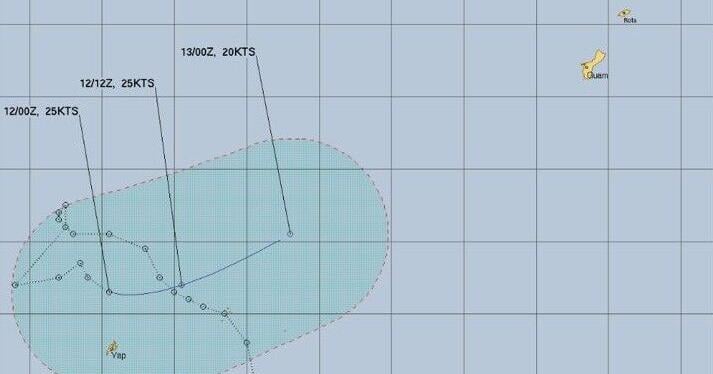 UPDATED Nuri dissipating, will no longer reach Marianas but rain persists