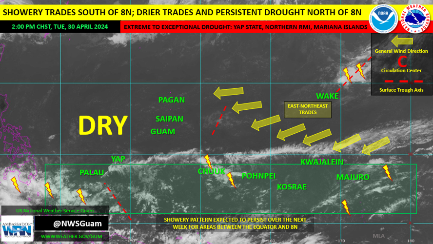 NWS: Dry weather for Marianas through the weekend, into next week ...