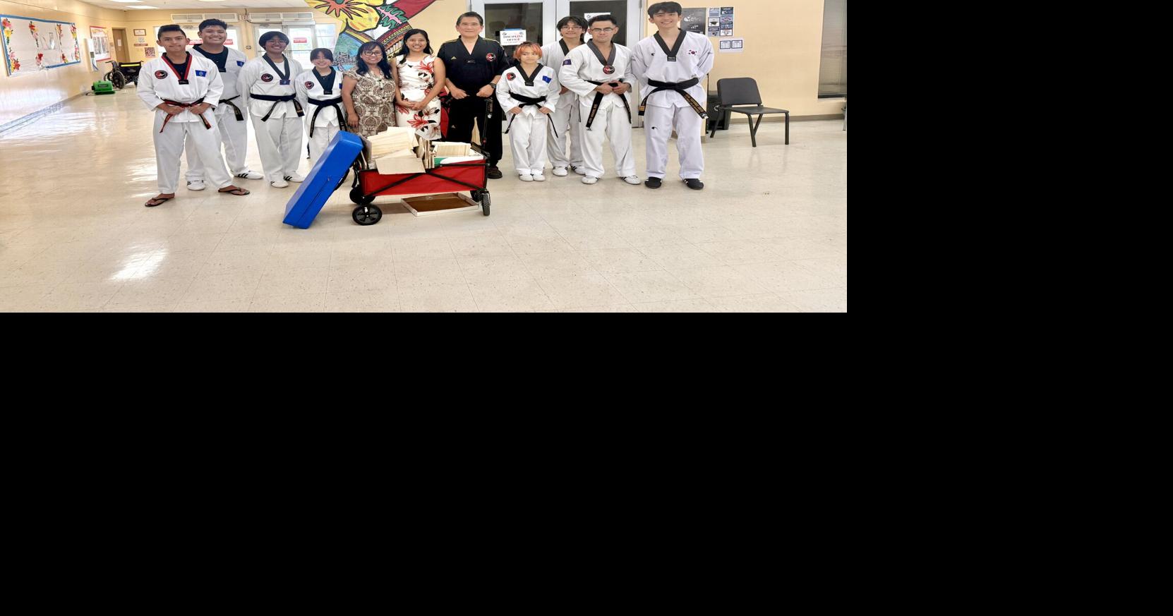 Guam black belts put on martial arts exhibition for FBLG students