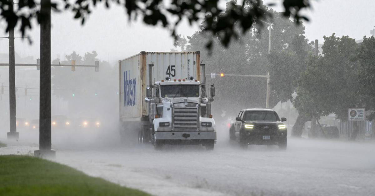 NWS: Rainfall and wind hazards lessened, but heavy showers still expected