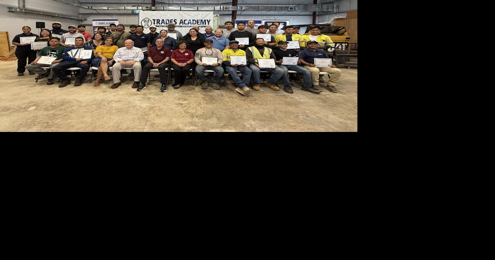 42 finish skilled trades coursework, including 3 in apprenticeships