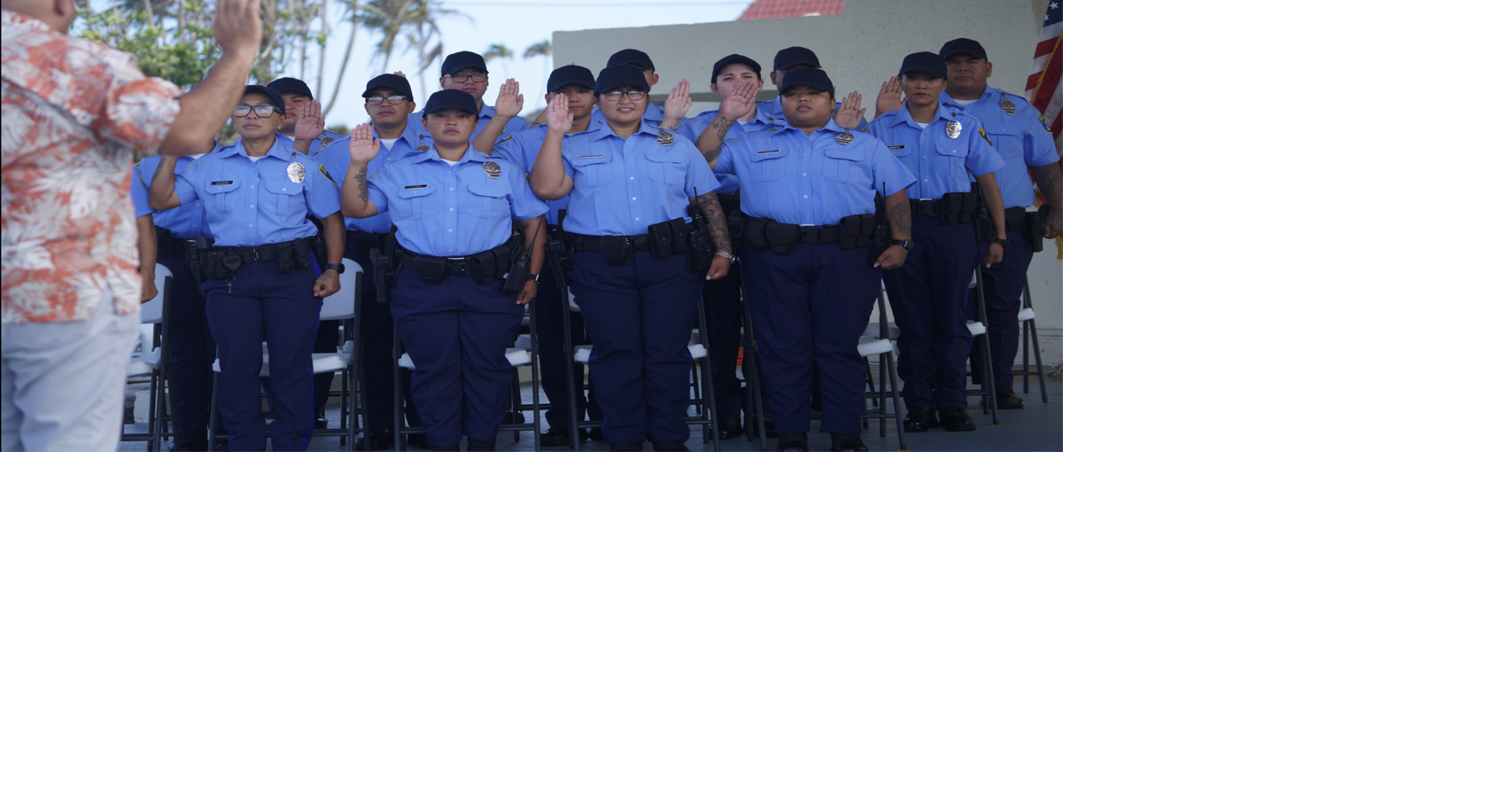 Largest GPD recruit cycle in 26 years takes oath | News | guampdn.com
