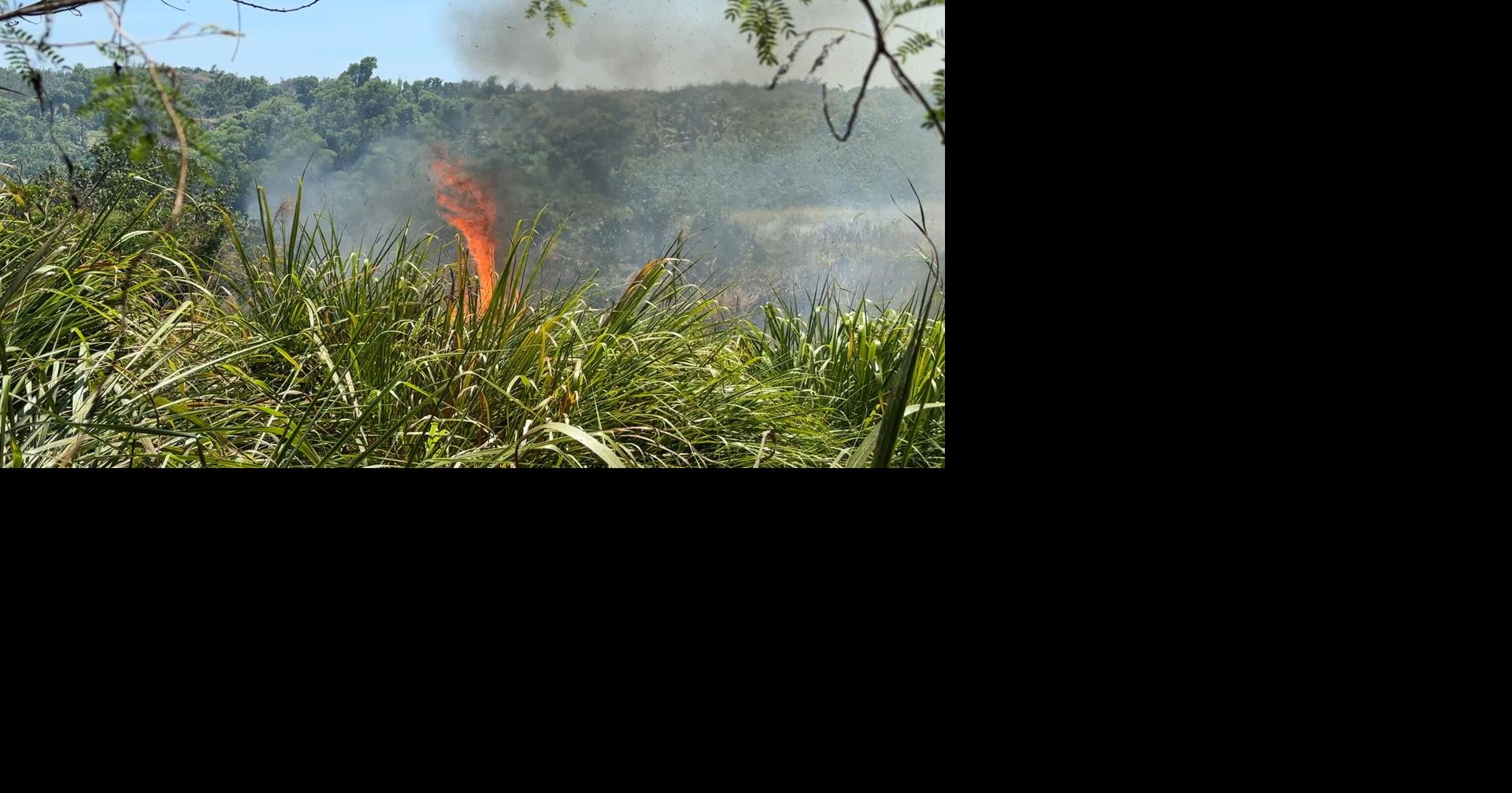 GFD responds to grass fires in Hågat, Humåtak | News | guampdn.com