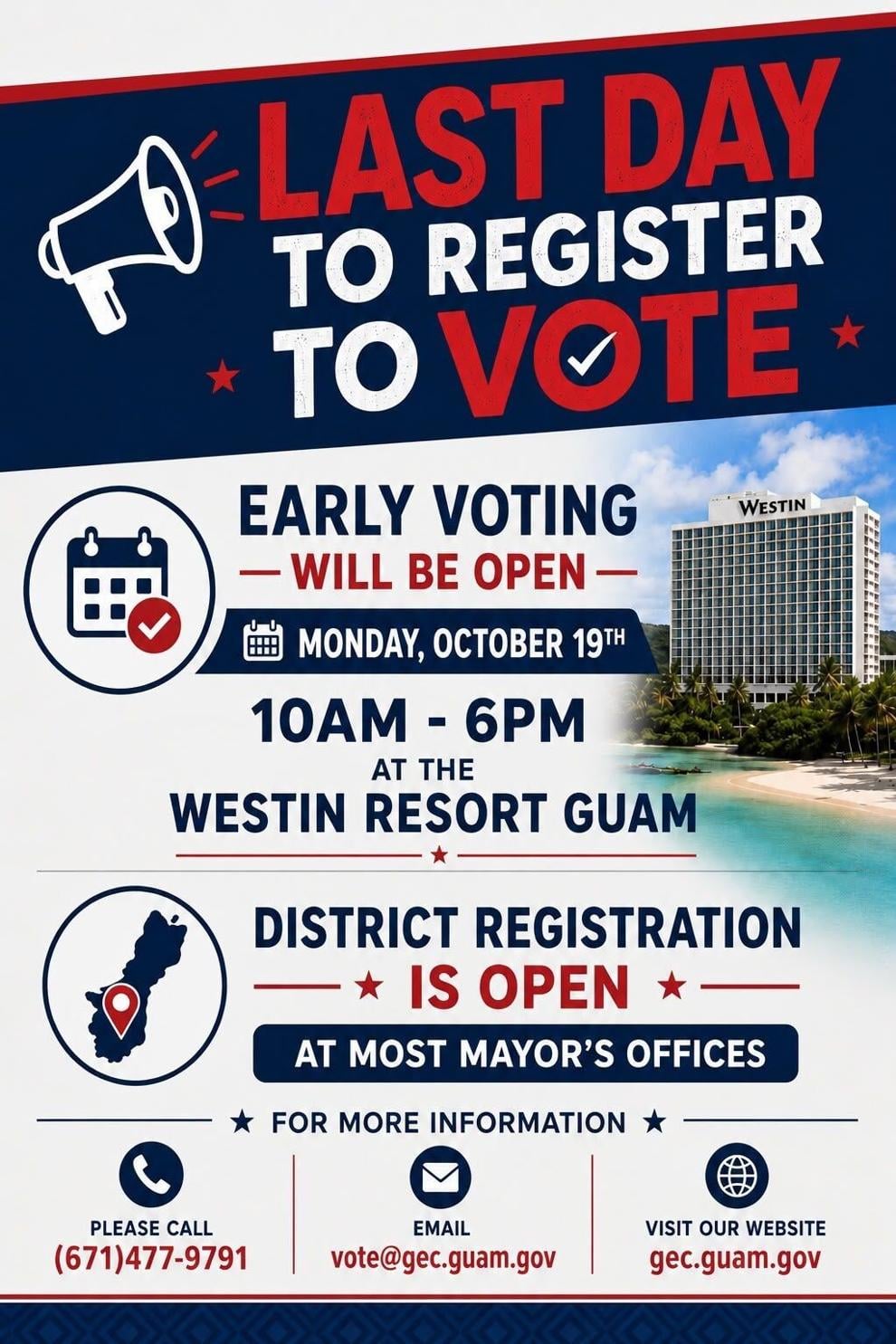Monday is last day to register to vote | News | guampdn.com