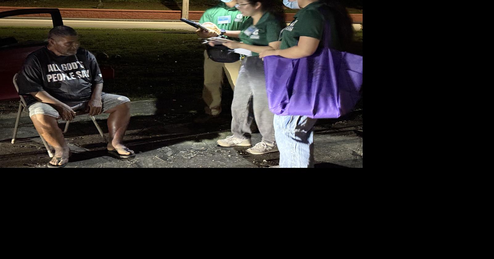 'Everyone can help': UOG nursing students participate in homeless count