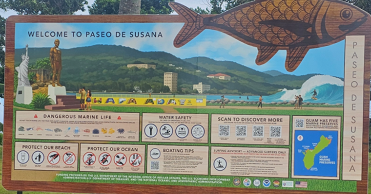 New coastal sign at Paseo De Susana highlights atulai