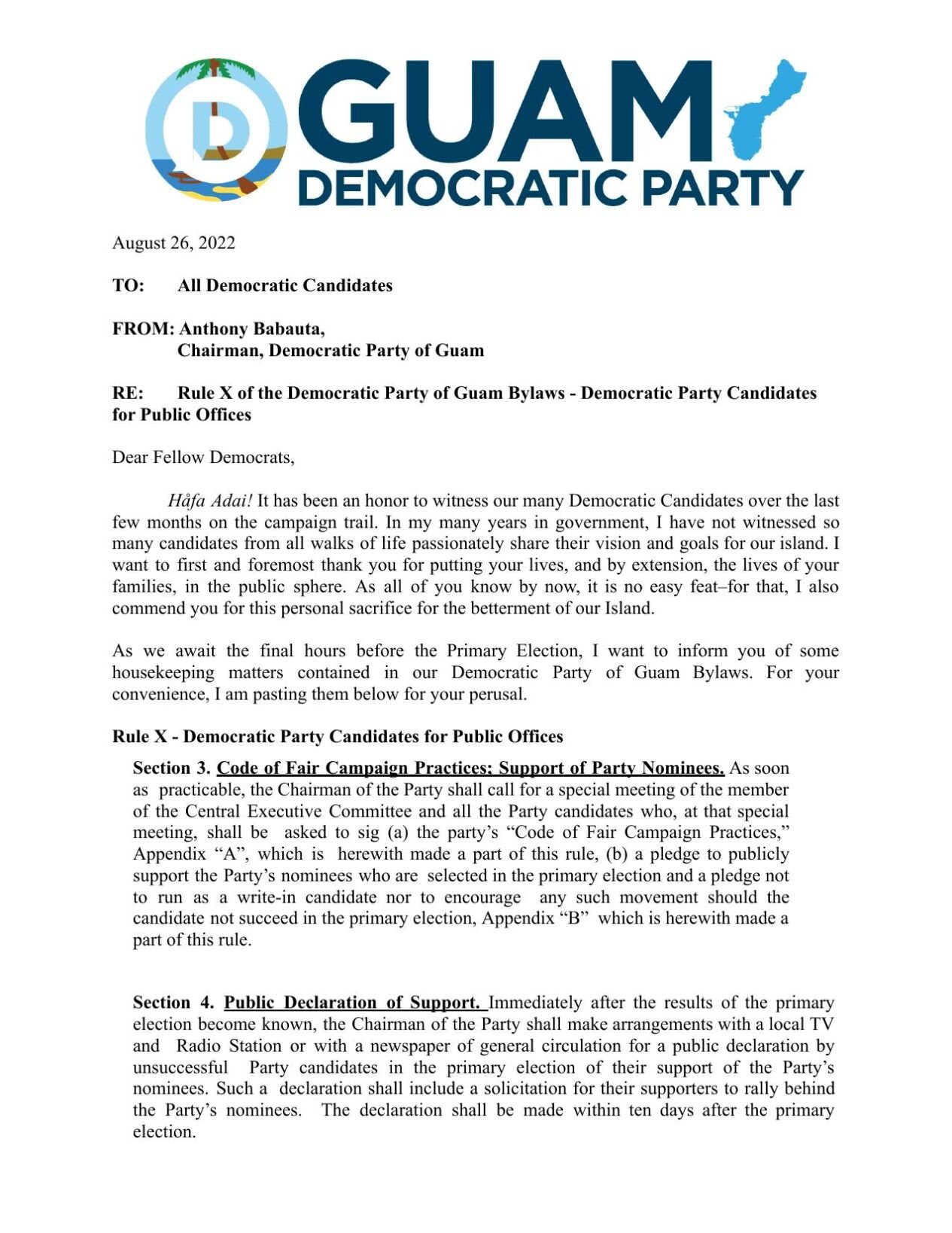 Notice To Candidates: Disqualification Warning, PDF