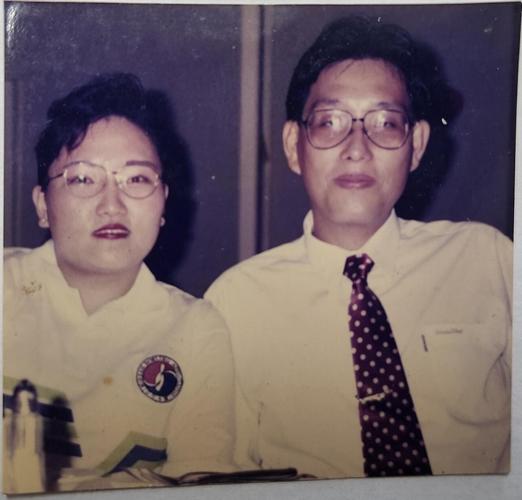 Ina Lee and her brother
