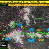 Showers, slight chance of thunderstorms through the week
