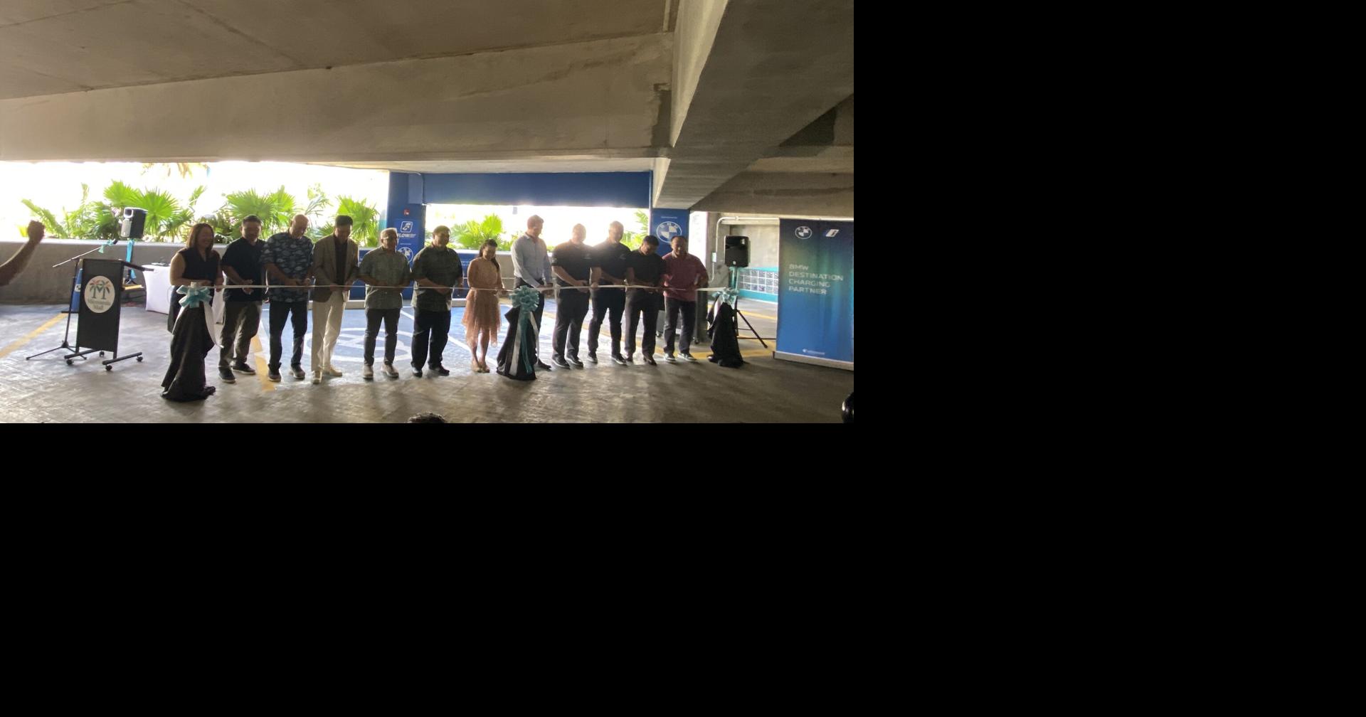 2 charging stations for electric vehicles now open at Micronesia Mall