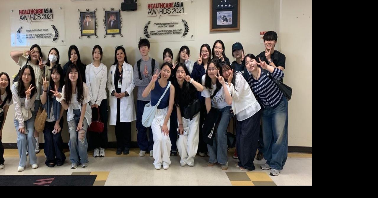 Nursing students from Korea visit GMH via UOG's Global Learning Program