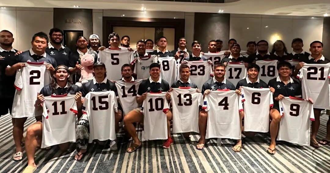 Guam national rugby team playing in the 2026 Union Cup