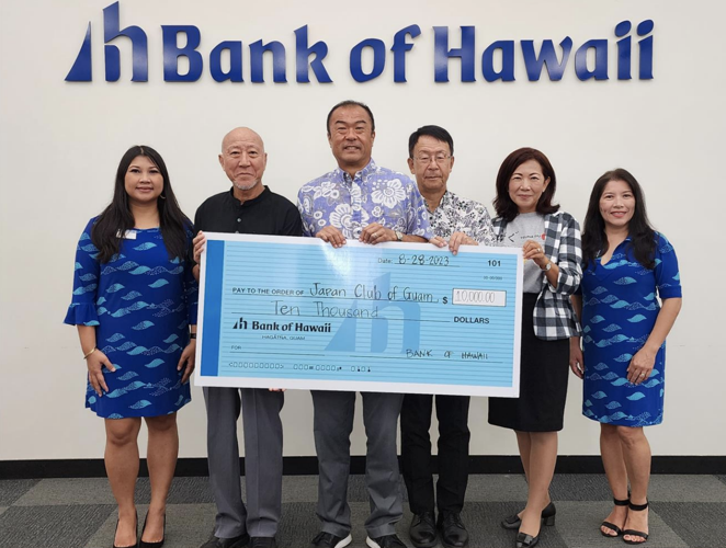 Bank of Hawaii, JCB contribute 10K to Japan Club of Guam’s Autumn
