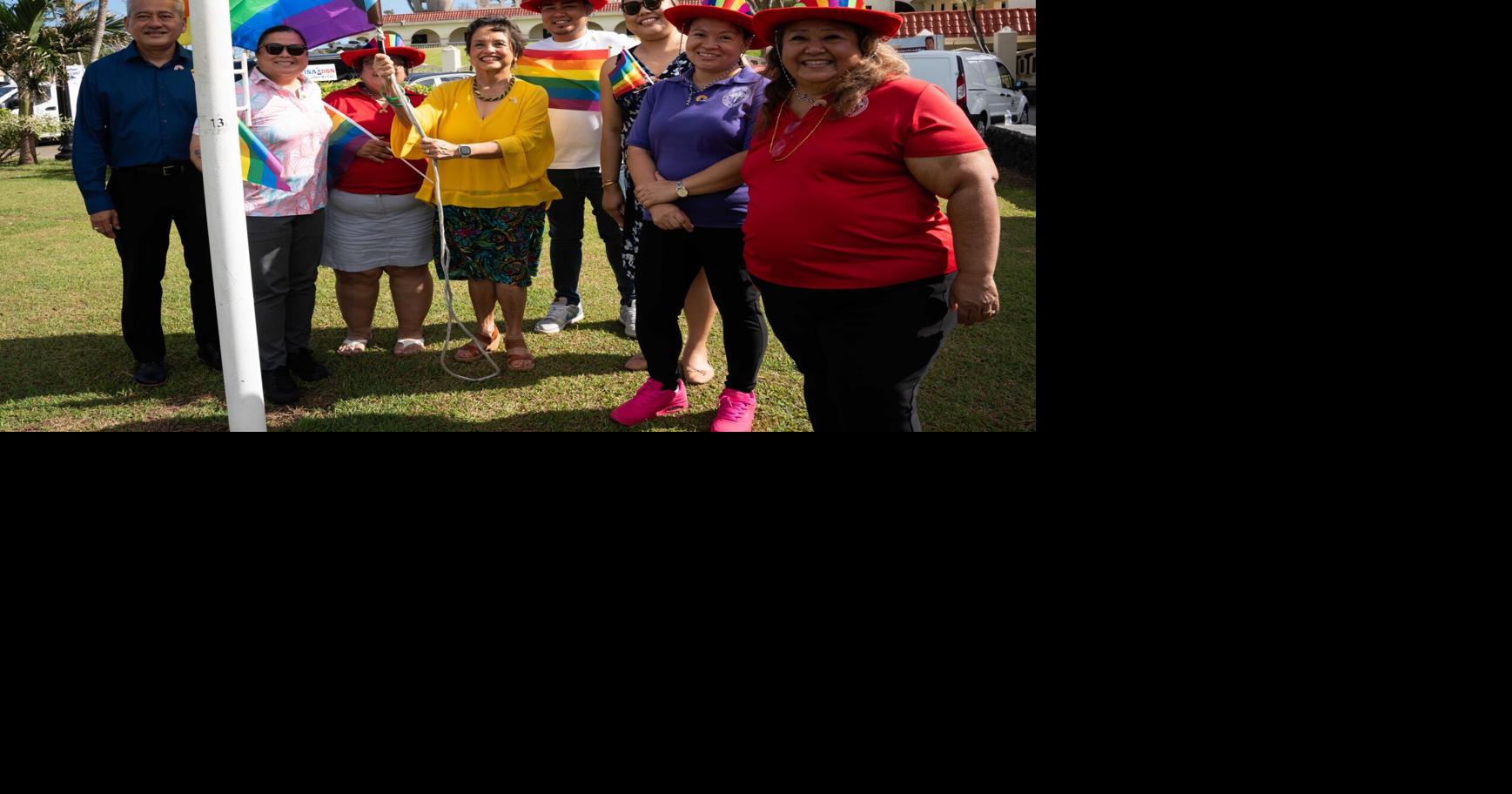 Guam kicks off Pride Month with proclamation, flag raising at Adelup