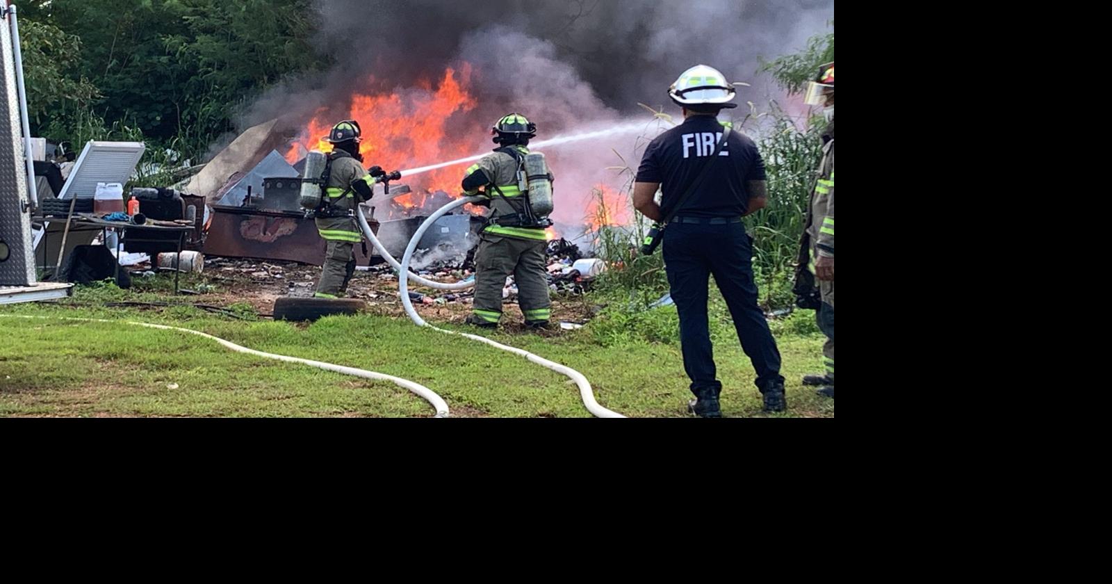 GFD responds to trash fire in Macheche, Dededo | News | guampdn.com