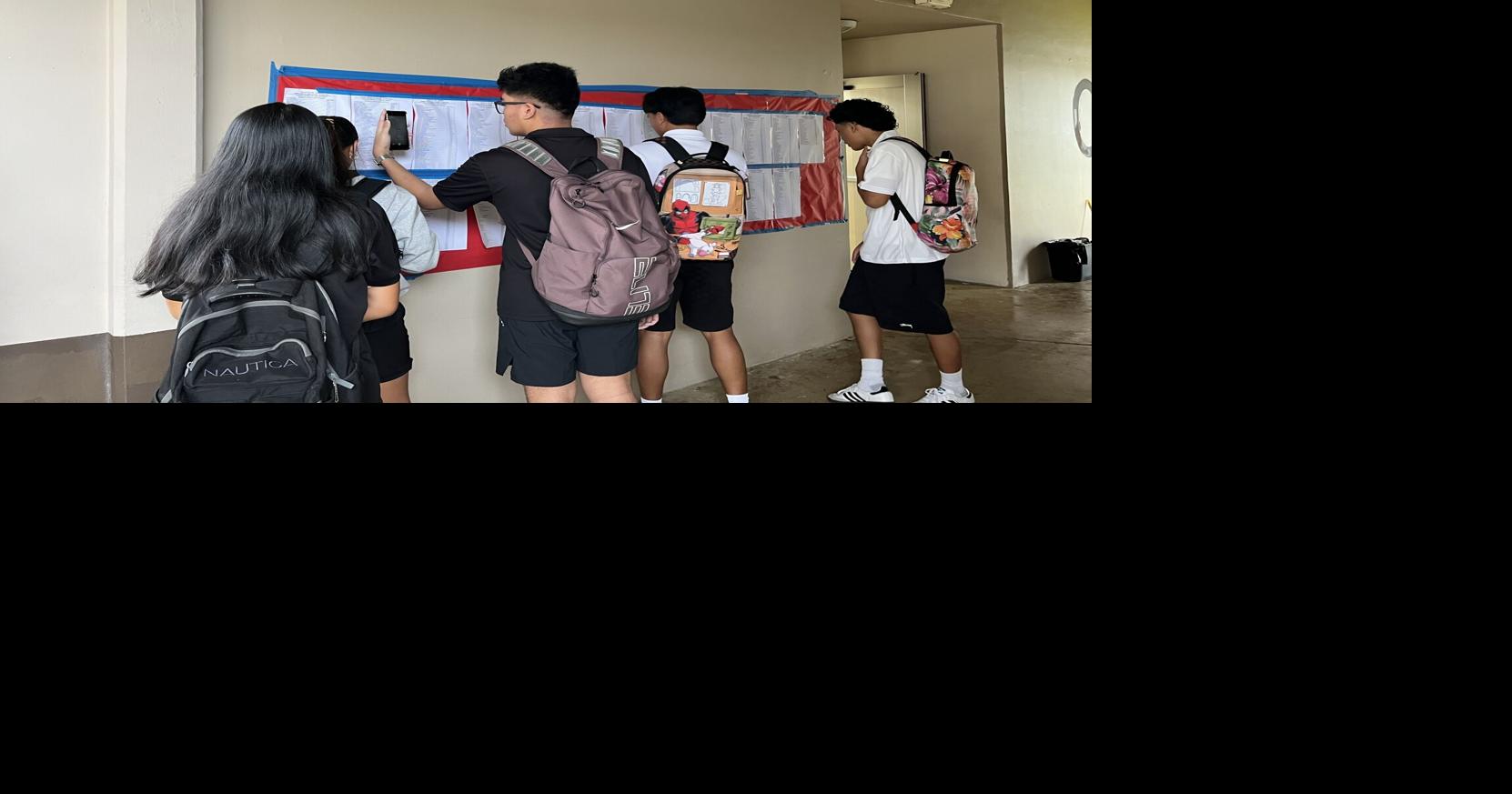 GDOE Students Return to School Ending Double Session Classes