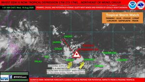 UPDATED 'Probably going to be a typhoon:' 92W upgraded, could pass north of Guam, Saipan