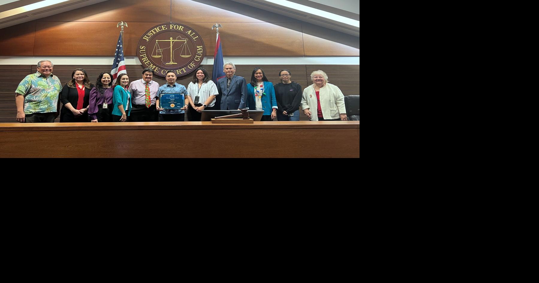 #39 It demonstrates transparency #39 : Supreme Court of Guam receives