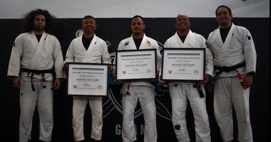 3 at Atos Jiu-Jitsu gain first-degree black belts