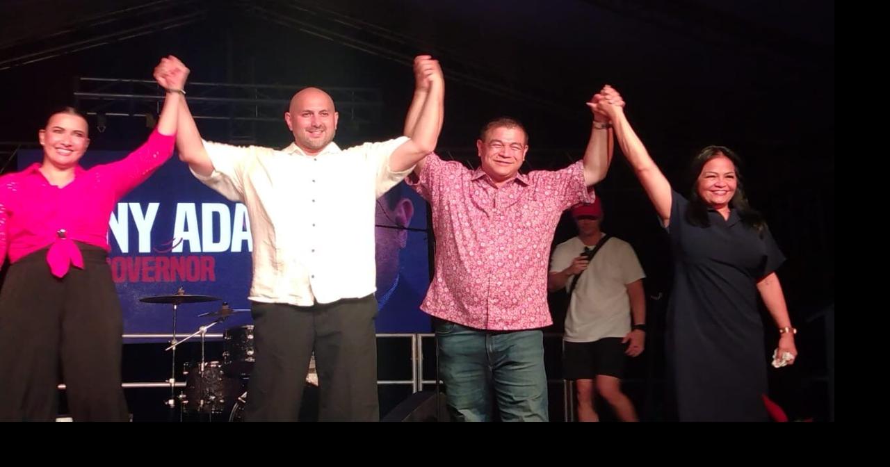 Ada-Calvo ticket draws crowd as it kicks off gubernatorial campaign at Hagåtña headquarters