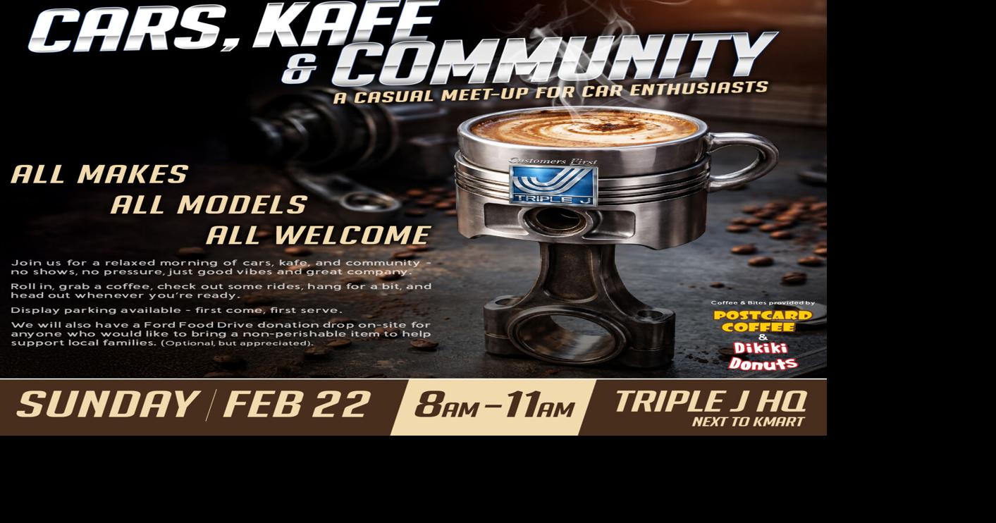 Cars, Kafe & Community at Triple J on Sunday