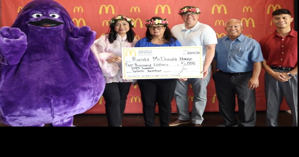 McDonald’s Guam donates $5K to Ronald McDonald House