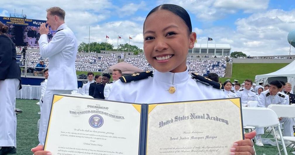 Guam's Jewel Maigue graduates from Naval Academy