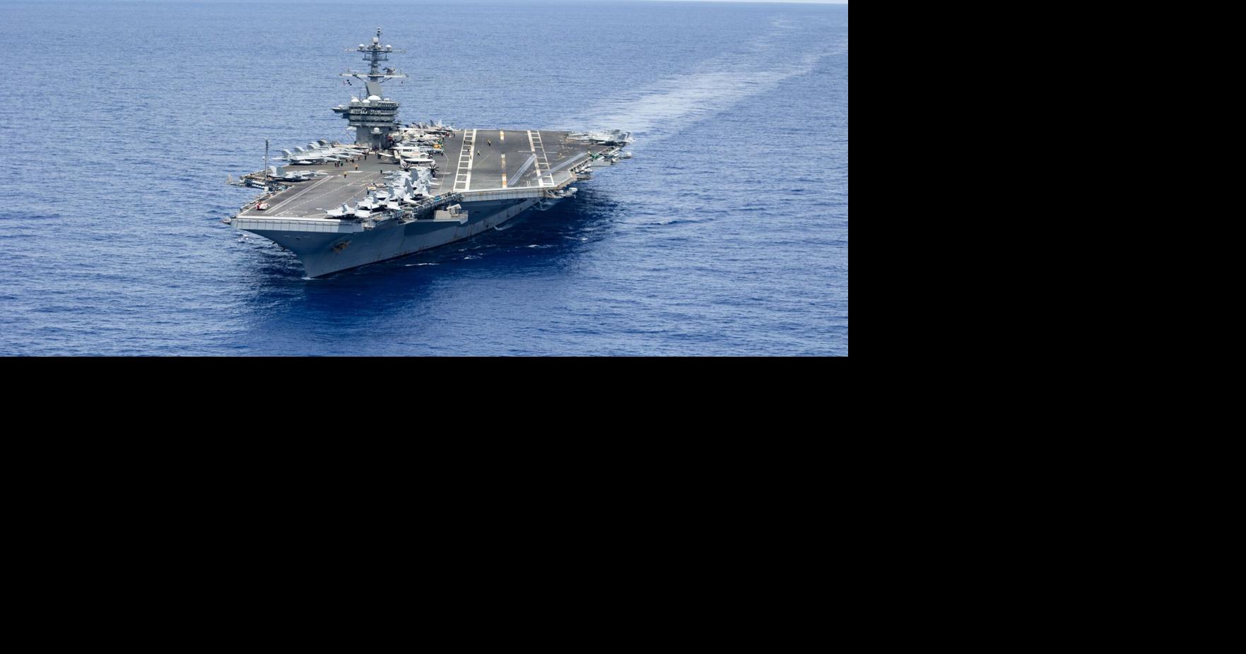 'Good to be home': George Washington strike group arrives on Guam