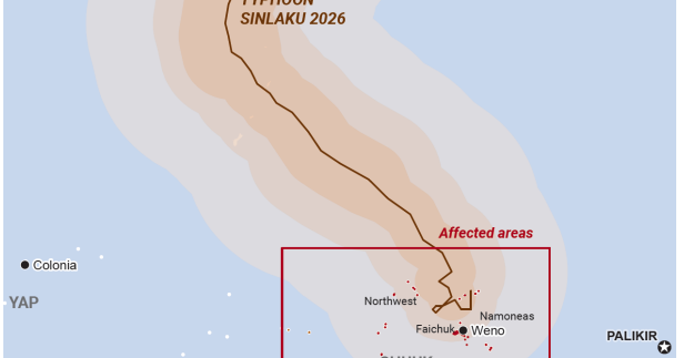 Sinlaku death toll rises to 17 in the region after Chuuk reports more fatalities