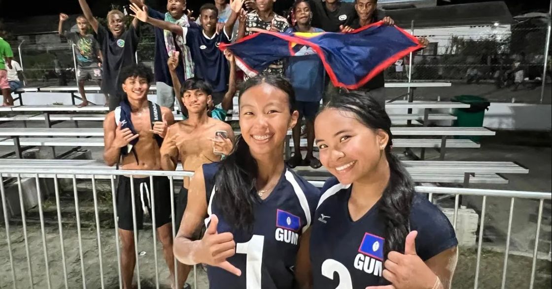 'Huge win for our girls': Guam players shock Australia in beach volleyball