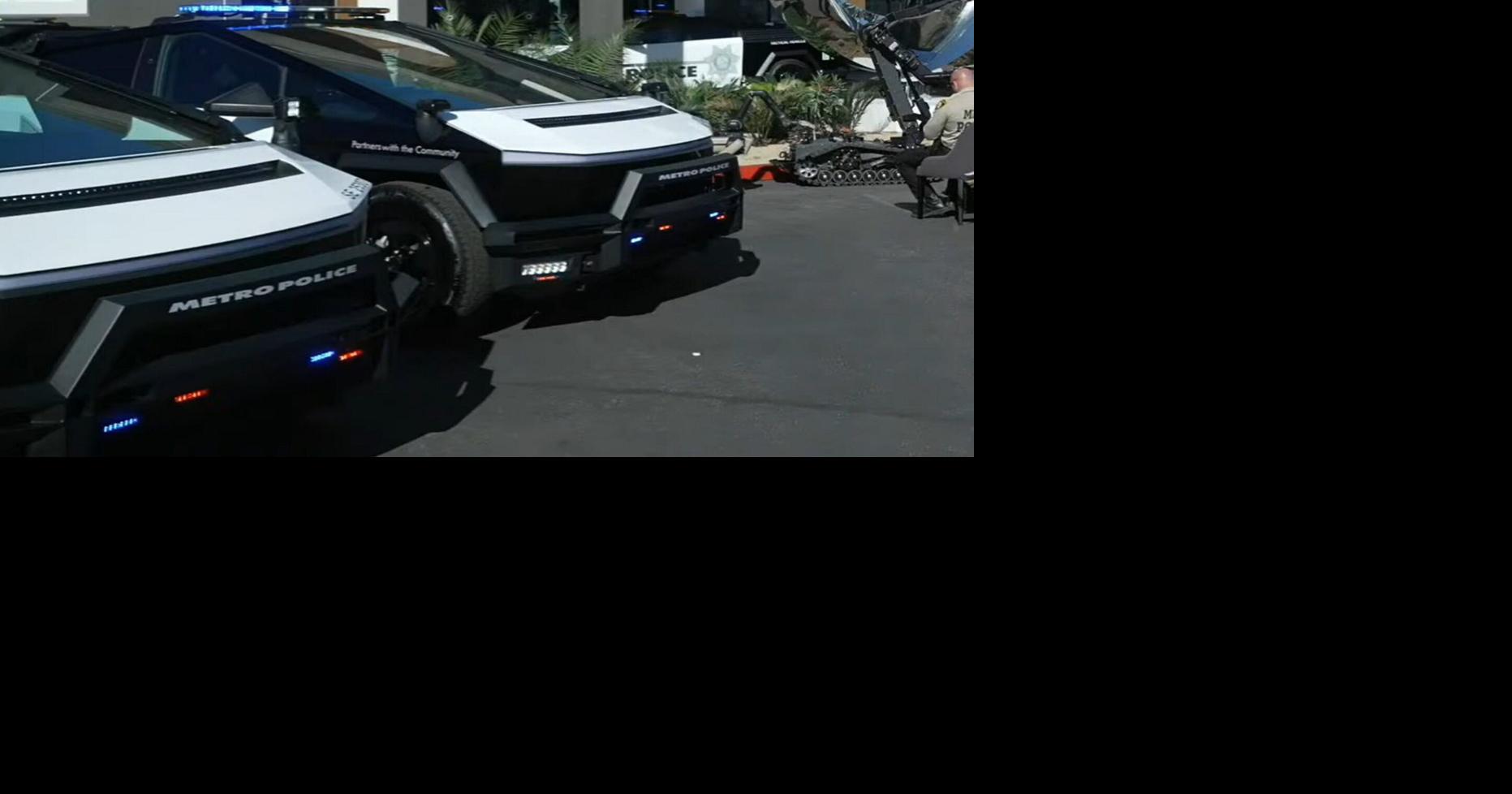 Las Vegas police unveil new fleet of Tesla Cybertrucks
