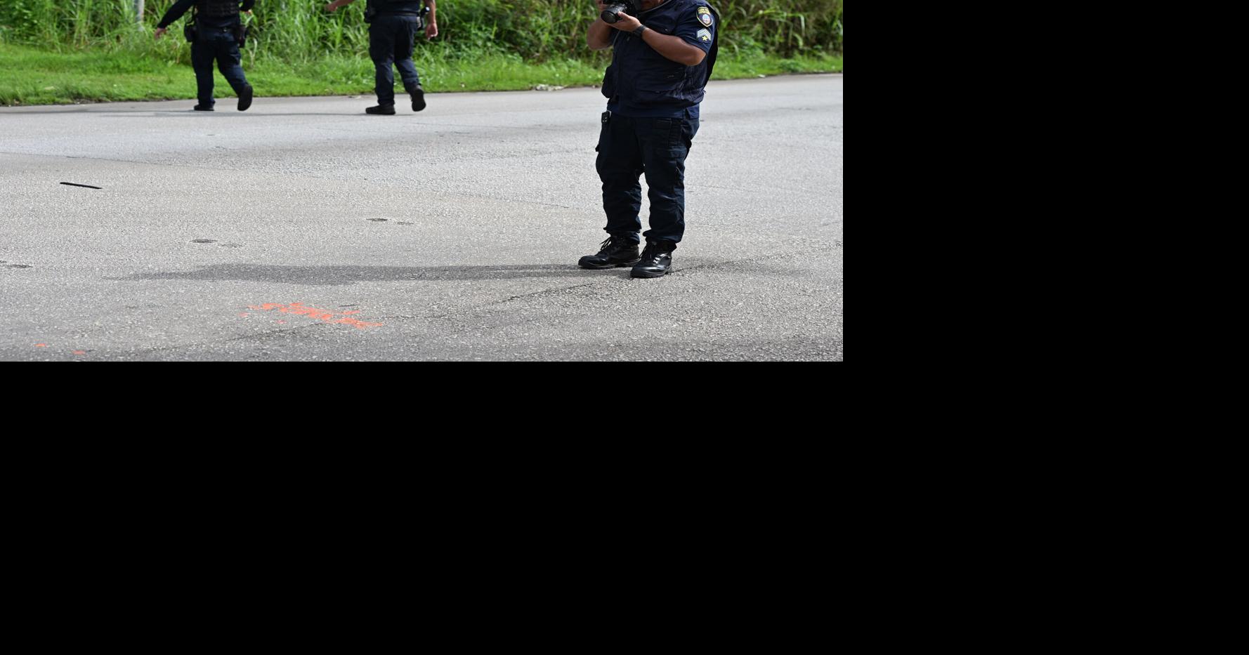 PHOTOS: Police map out site of fatal auto-motorcycle crash in Dededo