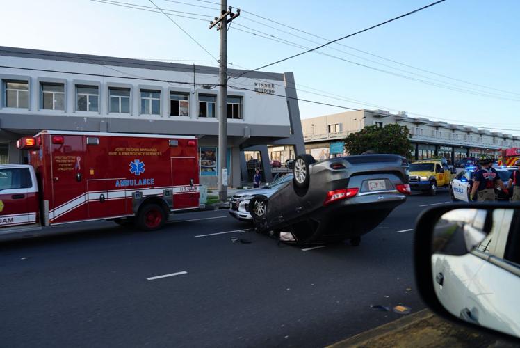 2-vehicle crash sends 2 to hospital, snarls traffic in Tamuning | News ...
