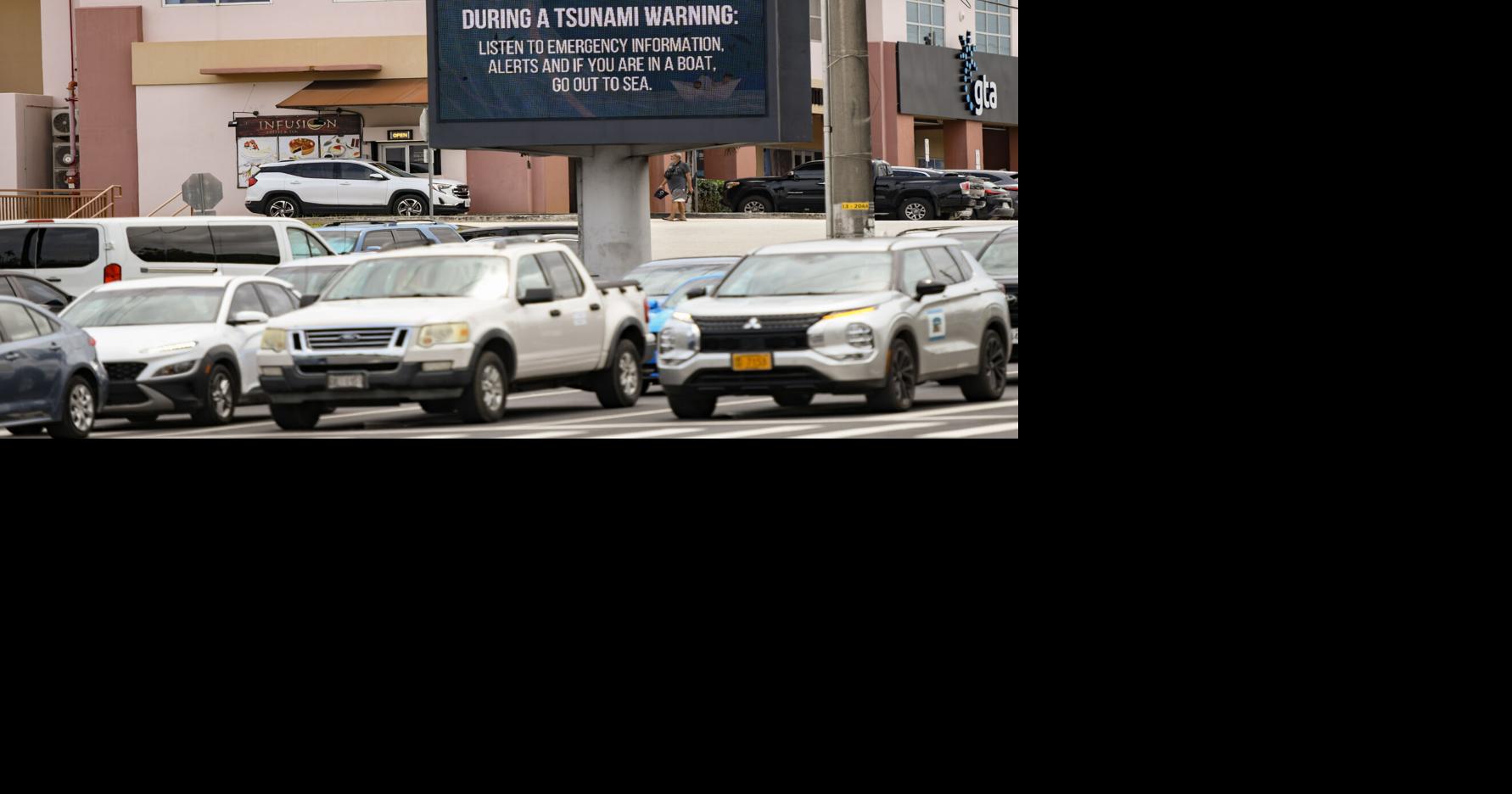Tsunami spares Guam but advisory tests its preparedness