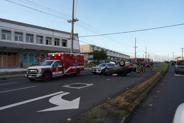 2-vehicle crash sends 2 to hospital, snarls traffic in Tamuning | News ...